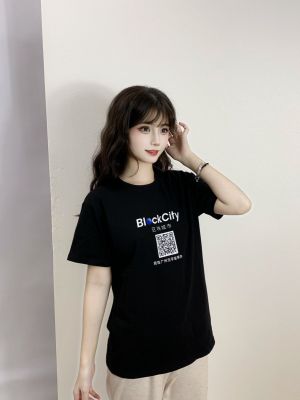 【BlockCity广州】M-正肩T恤-黑色-烫画