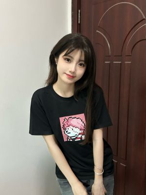 加密二狗【二狗ego变身系列#695】黑色纯棉T恤