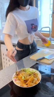 呆头猩#A0411for芽芽白色纯棉落肩T恤