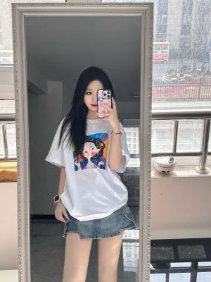 十三白鳍女子-富婆白色纯棉T恤