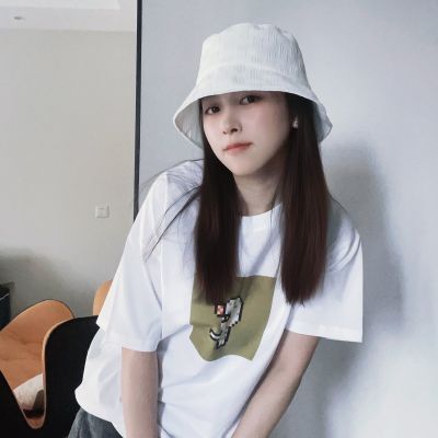 跳跳小僵尸 #004纯棉白色落肩直喷春夏男女T恤