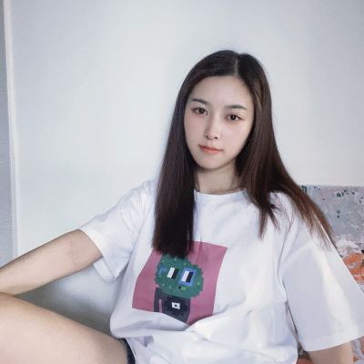 NOUNS#1632纯棉白色落肩直喷T恤