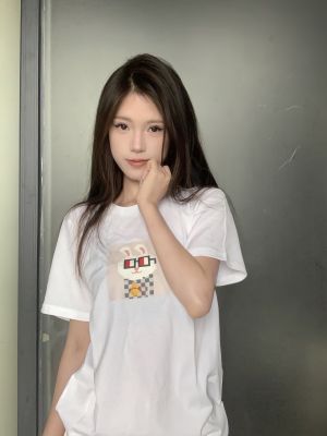 LiL Tu#0008白色纯棉T恤