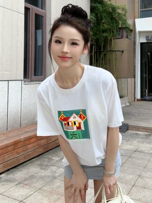 NOUNS#0860白色纯棉T恤