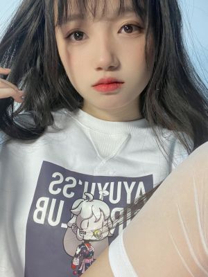 AYUYU #31 360g白色纯棉圆领卫衣