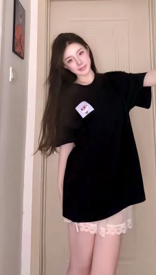 LiL Tu#0002黑色纯棉T恤
