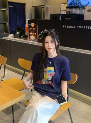 wukong无聊的悟空#246纯棉藏青色圆领T恤