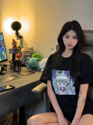 CHELSY#04黑色纯棉T恤