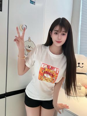 kuri猫—2023白色纯棉T恤