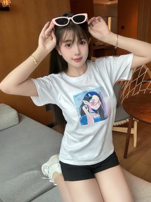 Tinyloong#0062白色纯棉T恤