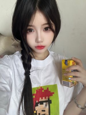 ethpunk-longfei纯棉白色落肩直喷春夏男女短袖T恤