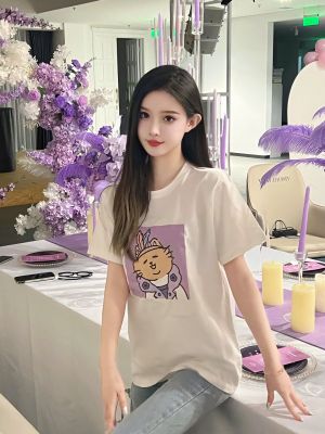 中华小橘猫#07979白色纯棉T恤2