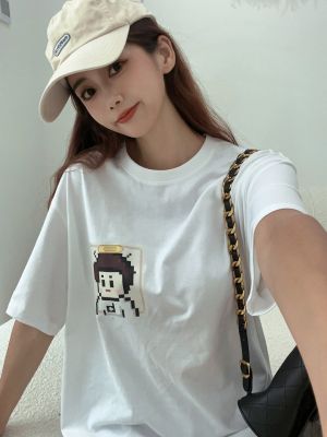 SiMETABOY#4232白色纯棉T恤