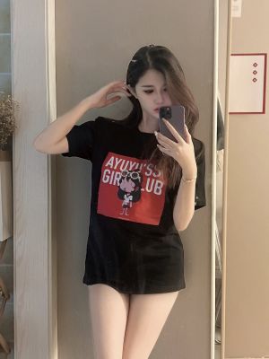 AYUYU #18 黑色纯棉T恤