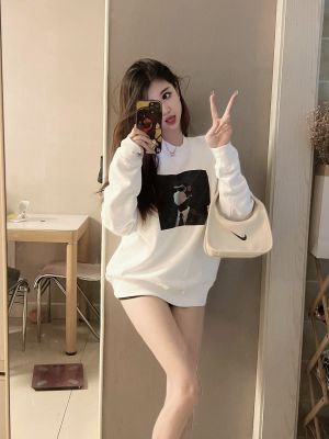 无聊大猩猩 #26 白色纯棉圆领卫衣
